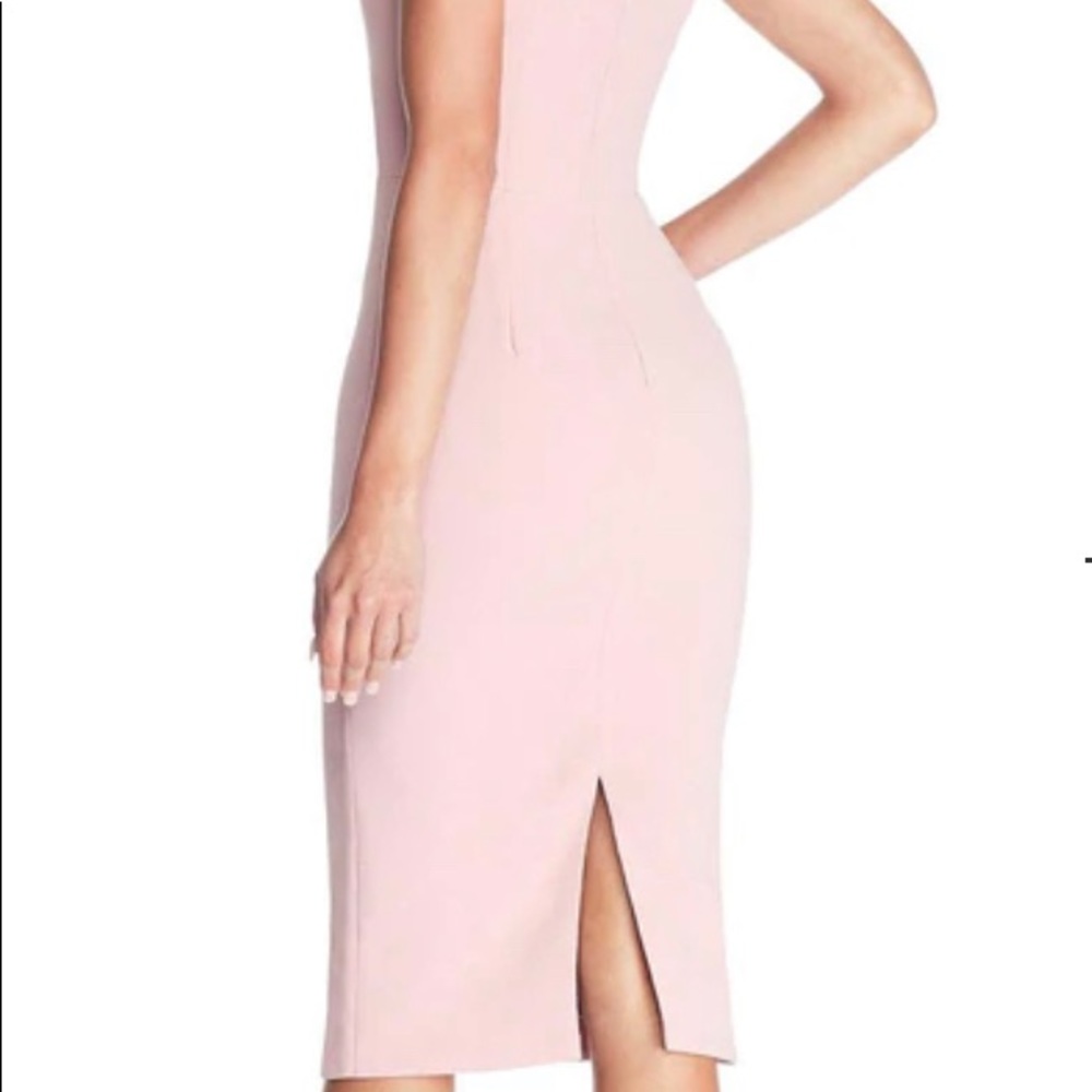 Dress the population Elle dress in Color blush
